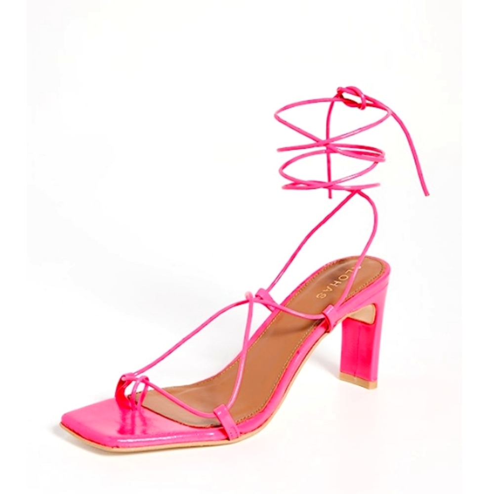 Alohas Bellini - Magenta Leather Sandals